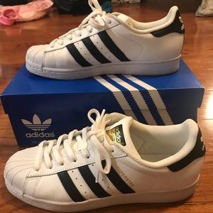 Adidas super stars women size 9.5 US 8 UK